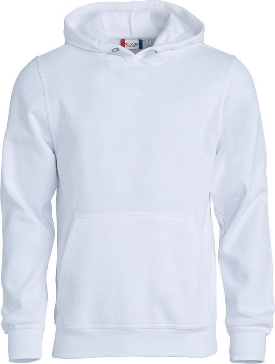 Clique Basic hoody jr Wit maat 110/120