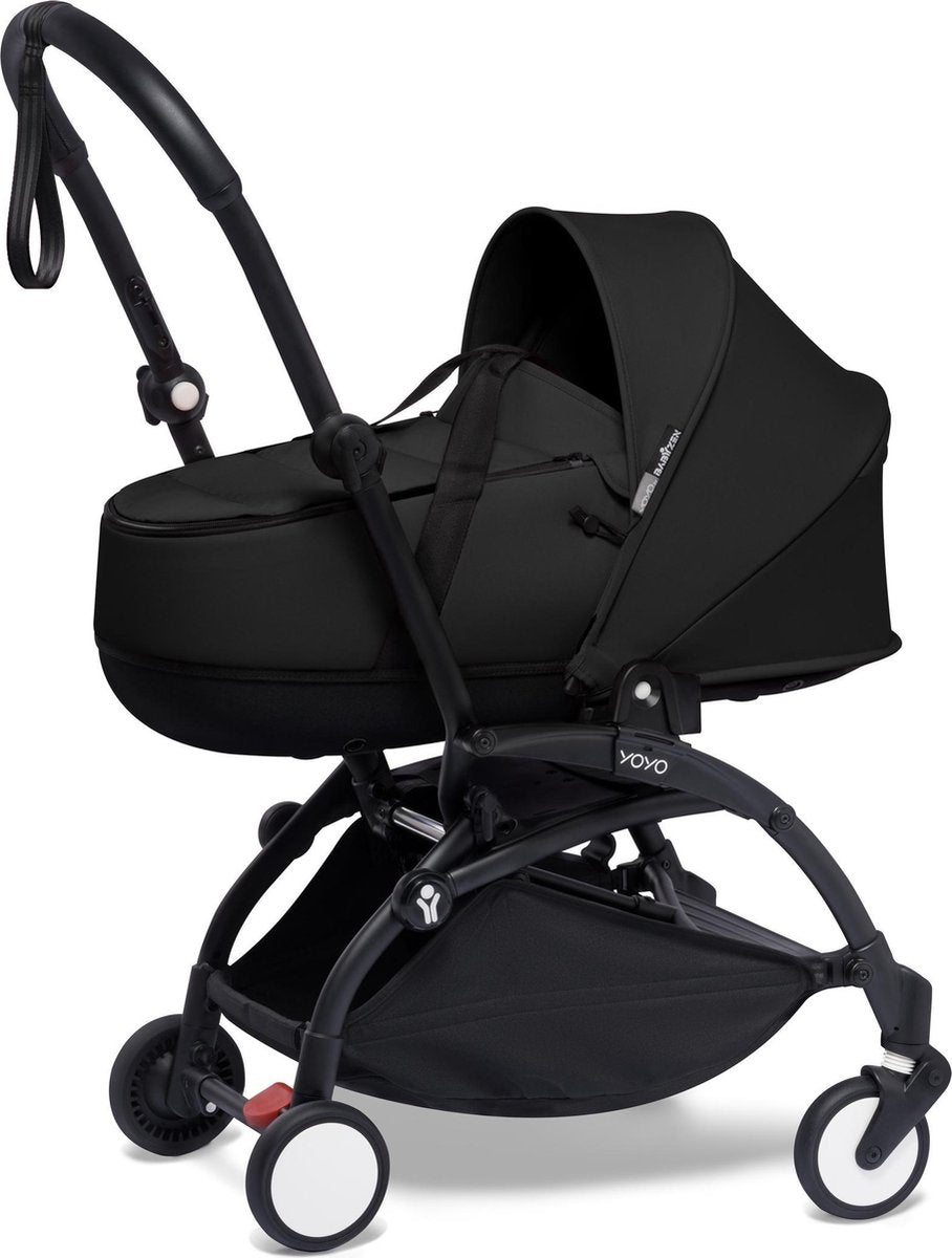 Babyzen YOYO² zwart frame met YOYO Bassinet - reiswieg - Black