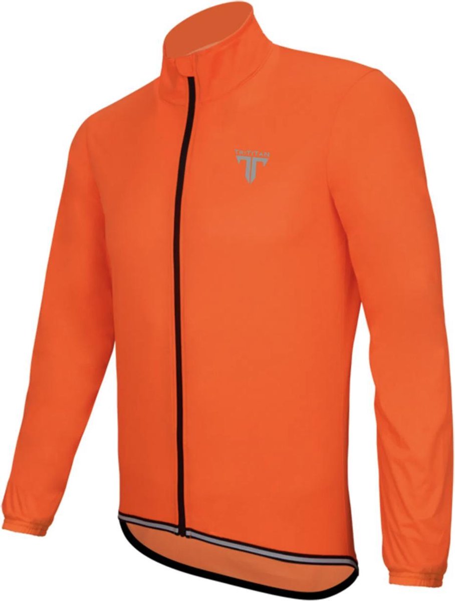 TriTiTan Unisex Taped Rain- and Wind Coat Orange XL