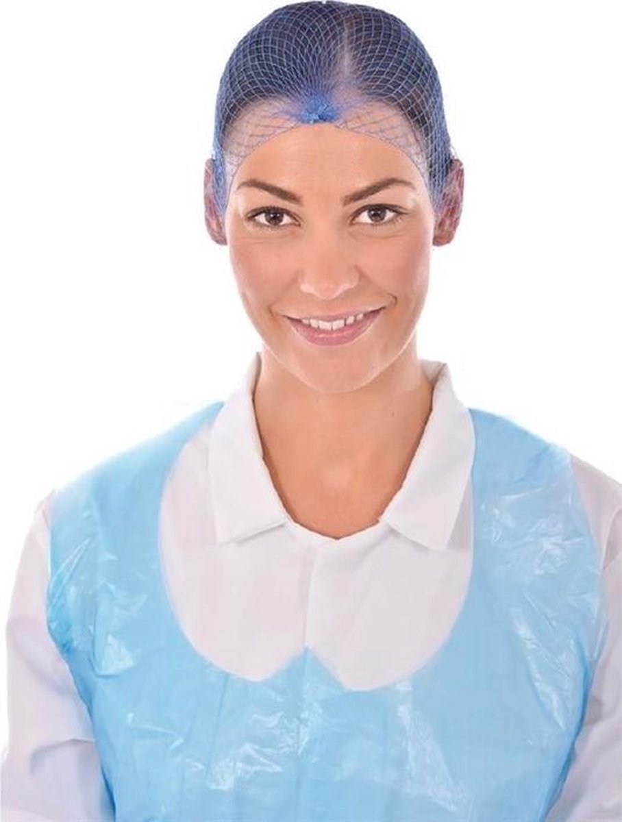 Haarnet blauw