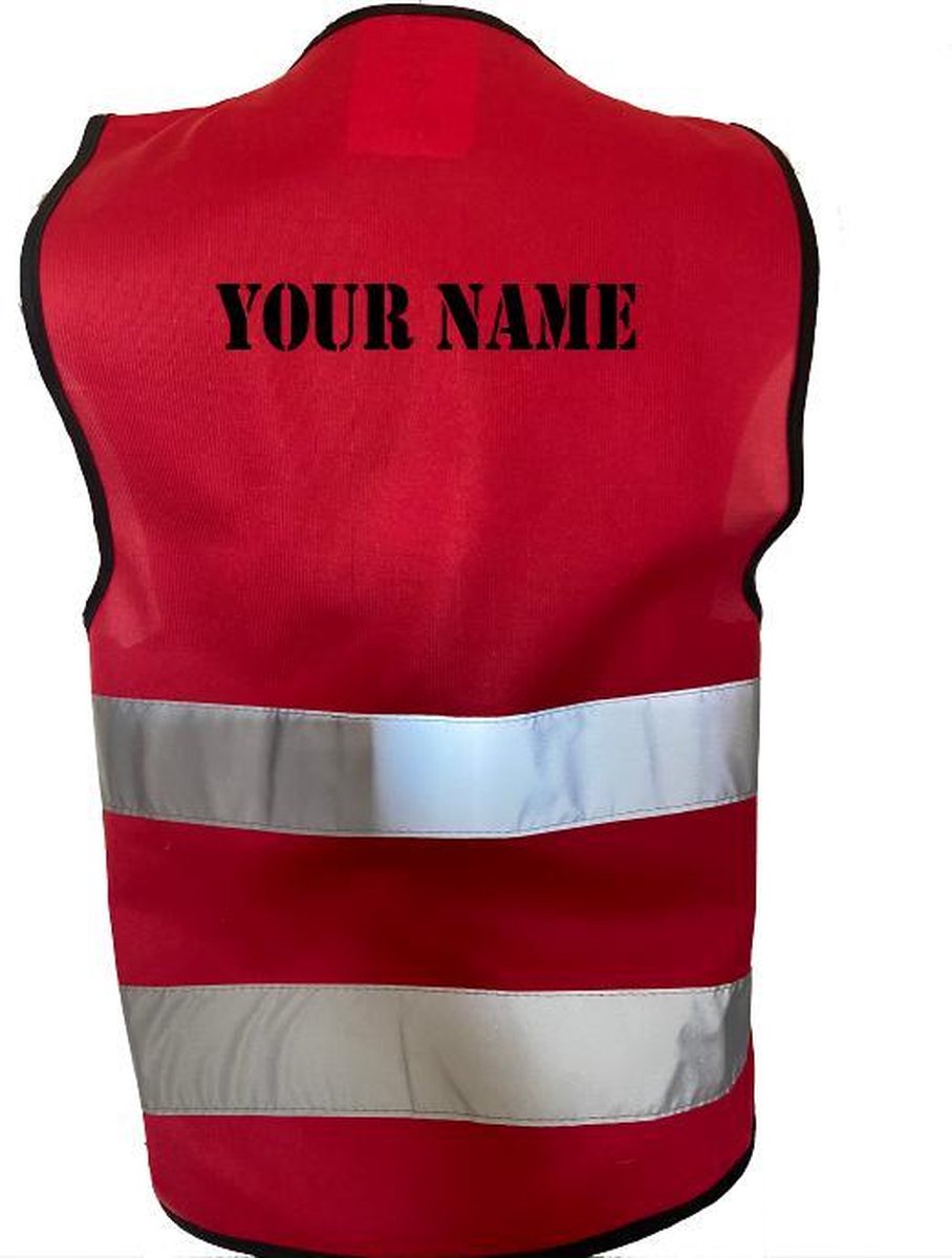 JMCL-Gepersonaliseerd-Veiligheidshesje for Kids-Rood-XS
