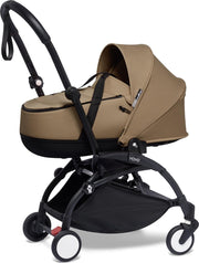 Babyzen YOYO² zwart frame met YOYO Bassinet - reiswieg - Toffee