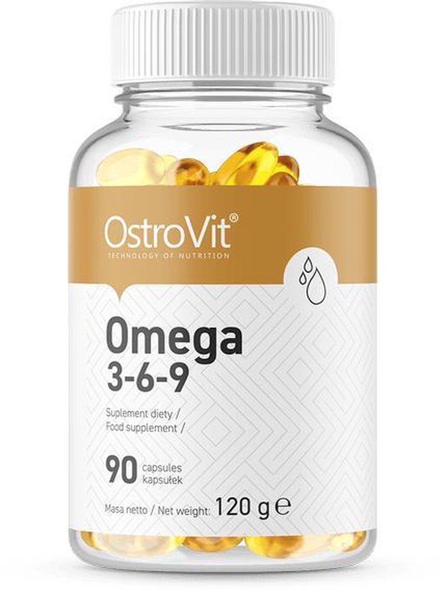 Omega 3-6-9 90 Softgels OstroVit + GRATIS Pill Box
