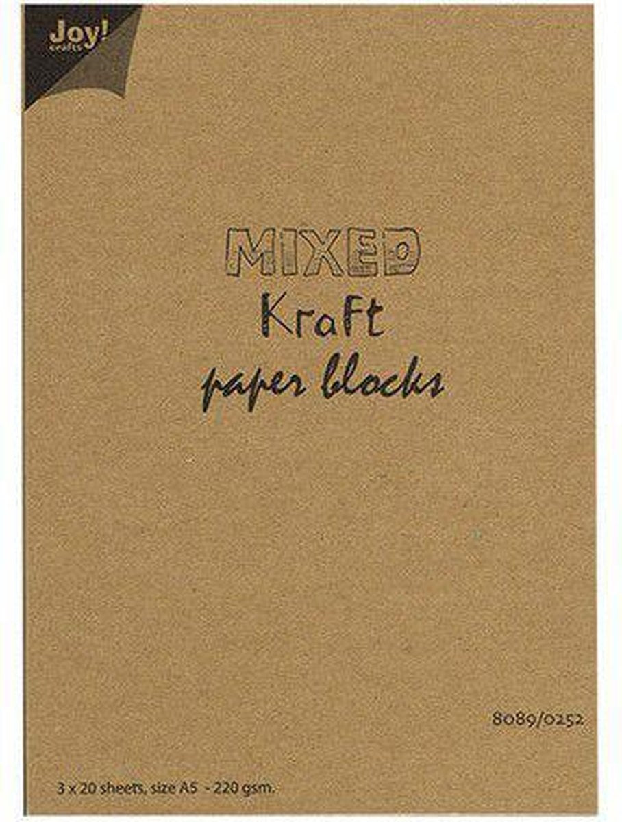 Mixed Kraft Paperbloc A5