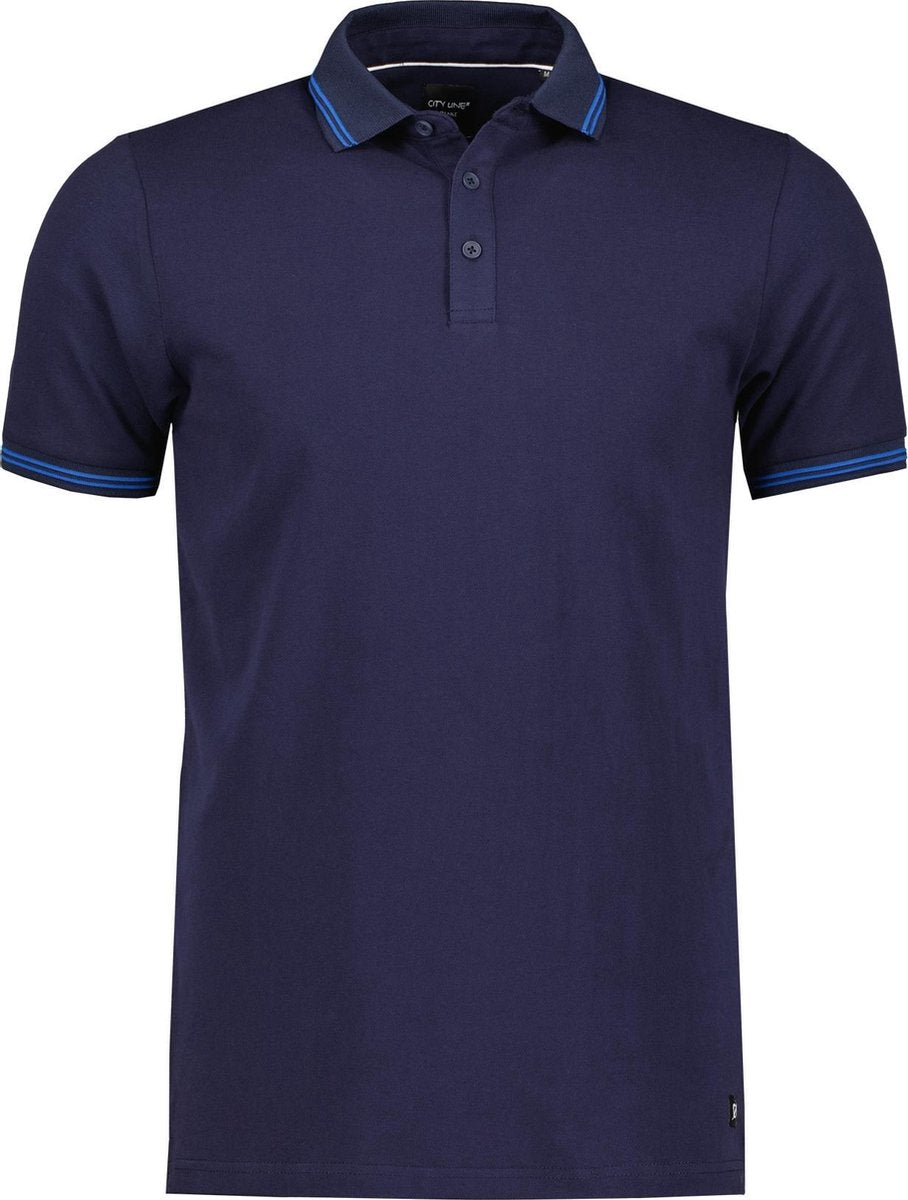 City Line By Nils Polo - Slim Fit - Blauw - S
