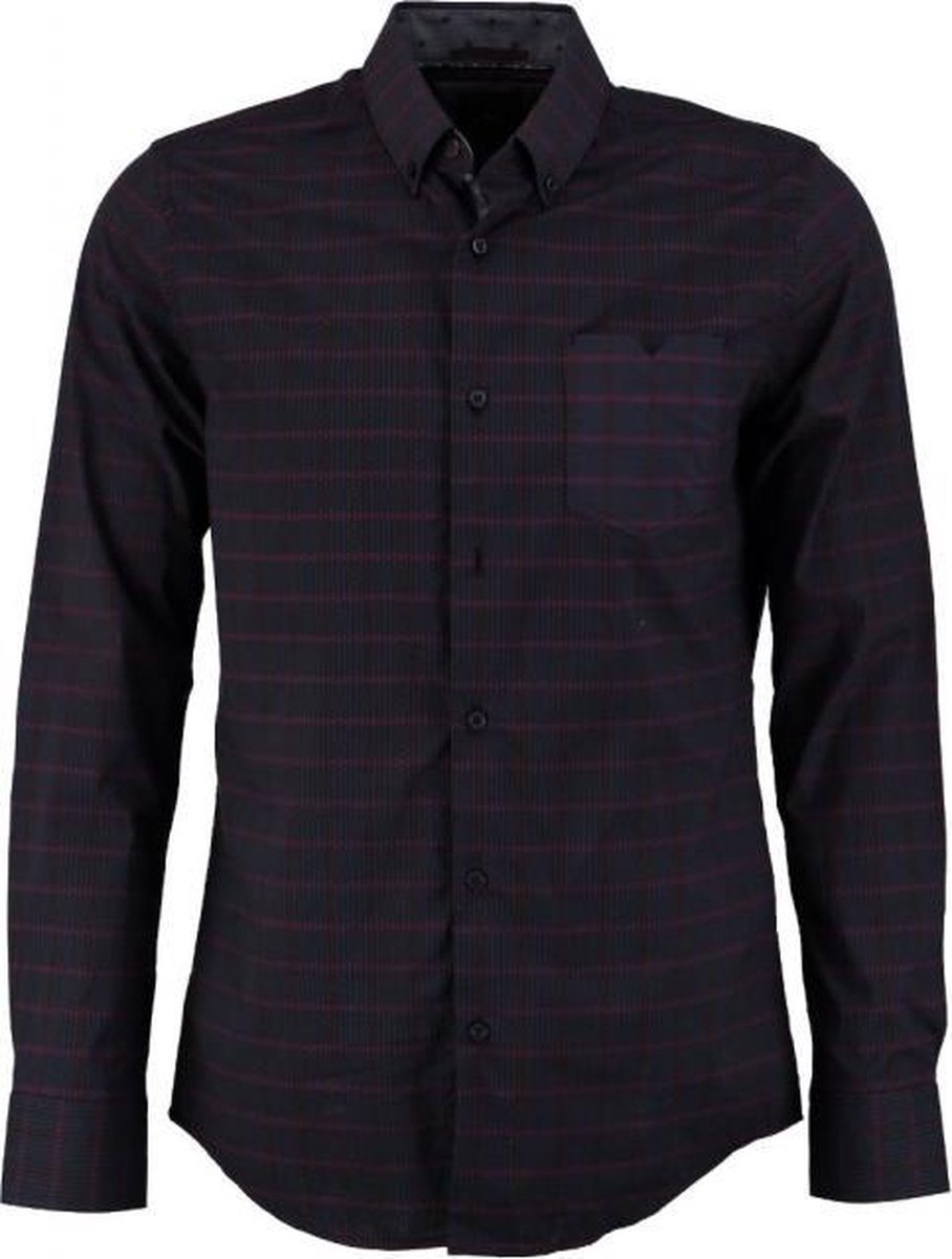 Vanguard blauw comfort stretch overhemd - Maat M