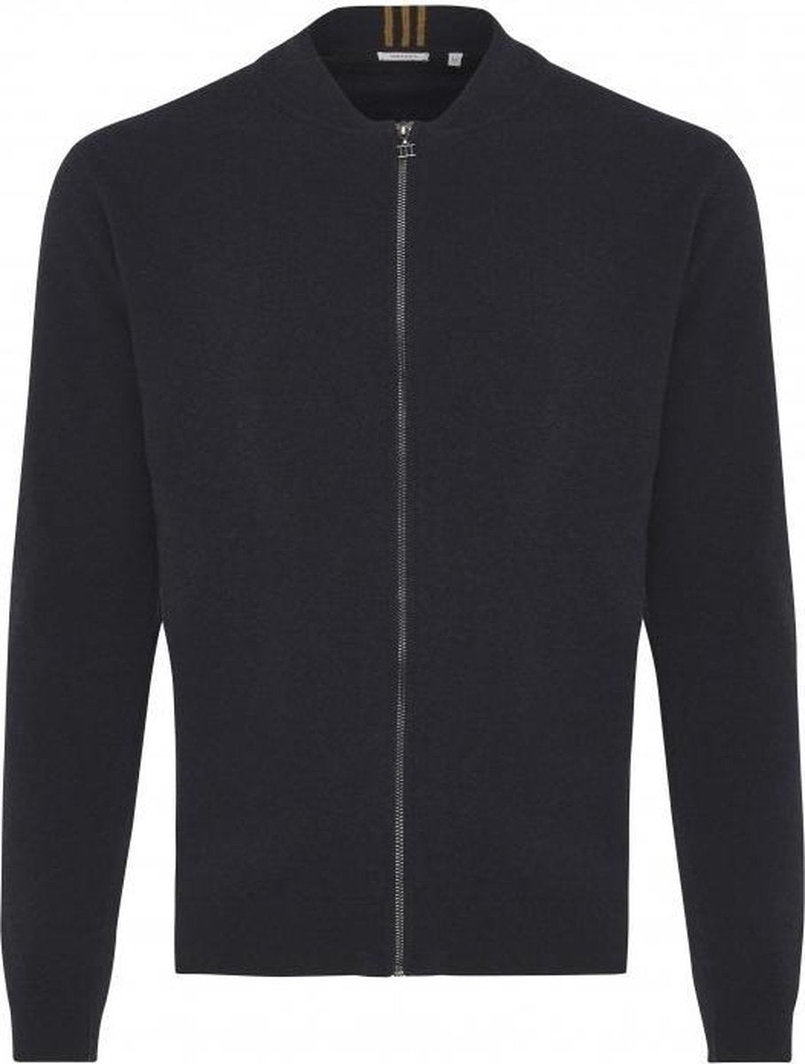 Tresanti Heren Vest Met Rits Navy Wol Regular Fit - 3XL