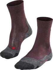 FALKE TK2 Melange Dames Wandel Sok 16163 - Rood 8546 winetasting Dames - 37-38