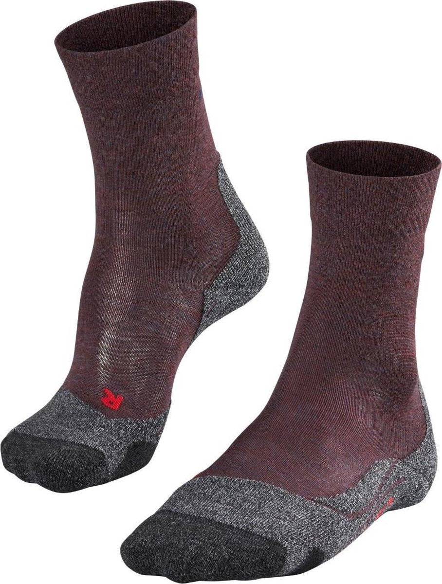 FALKE TK2 Melange Dames Wandel Sok 16163 - Rood 8546 winetasting Dames - 37-38