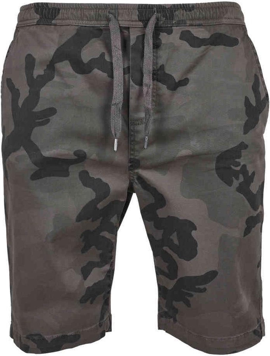 Urban Classics Korte broek -M- Camo Jogging Grijs