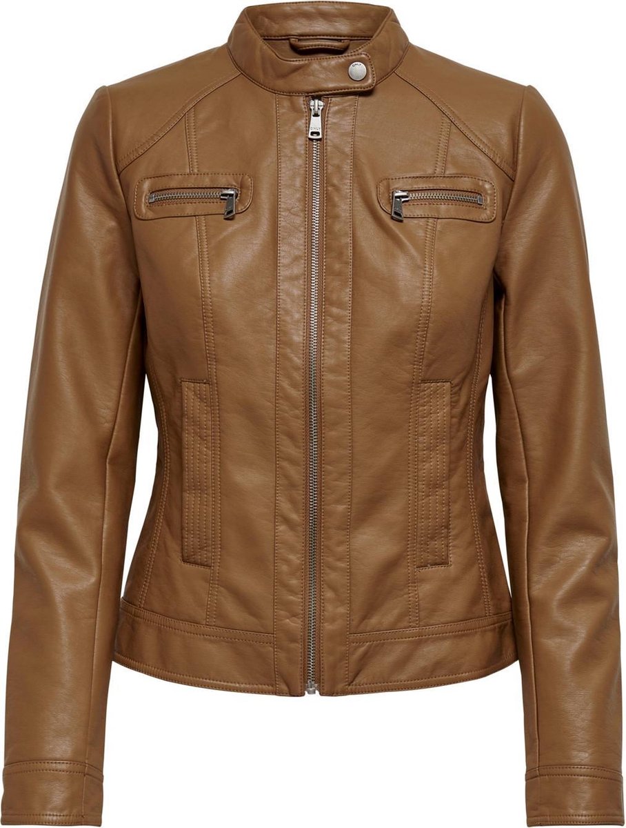 Onlbandit Faux Leather Biker Otw Noos 15081400 Cognac