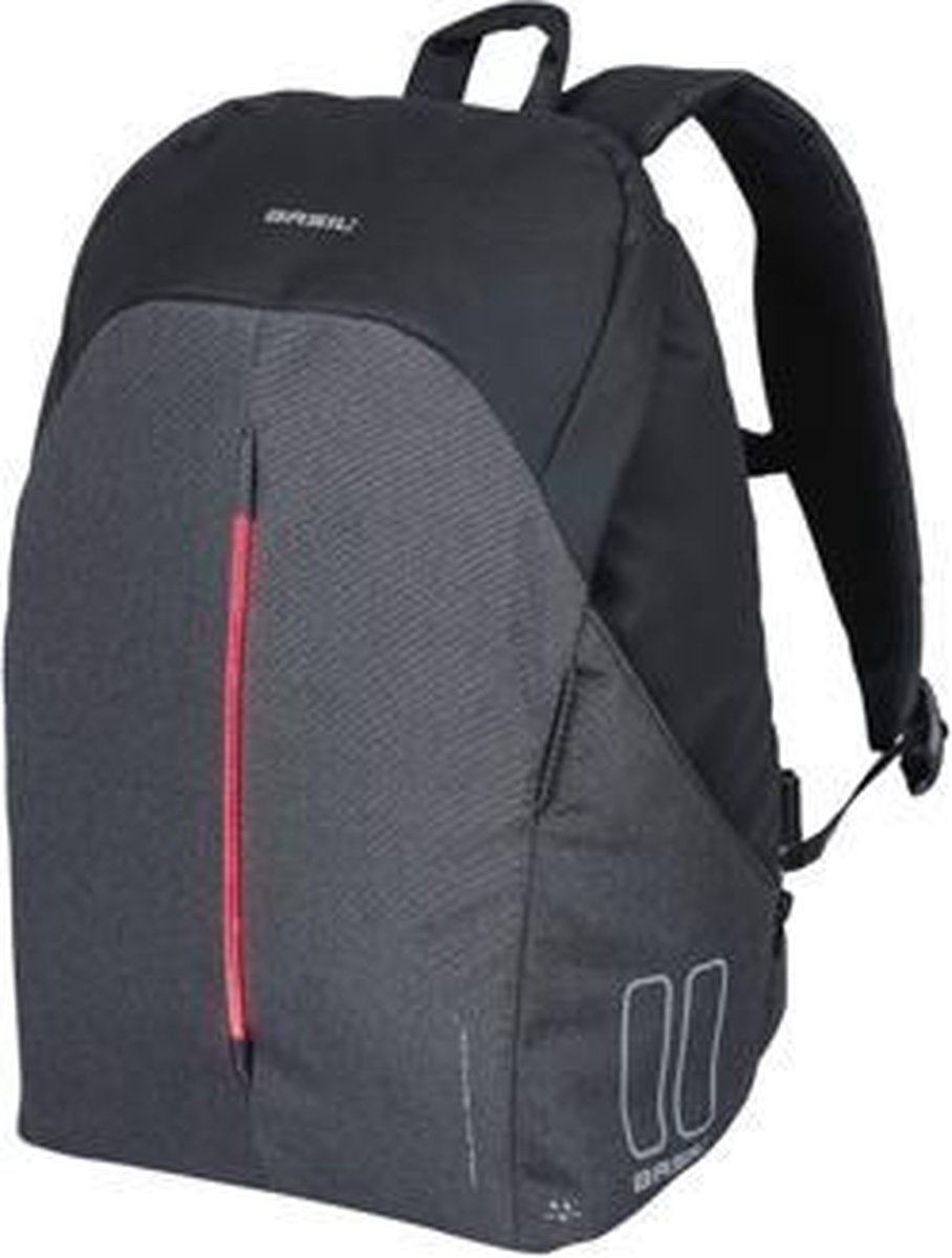 Basil B-Safe Commuter Fietsrugzak Nordlicht - Voor 13inch Laptop - Zwart - 13 Liter