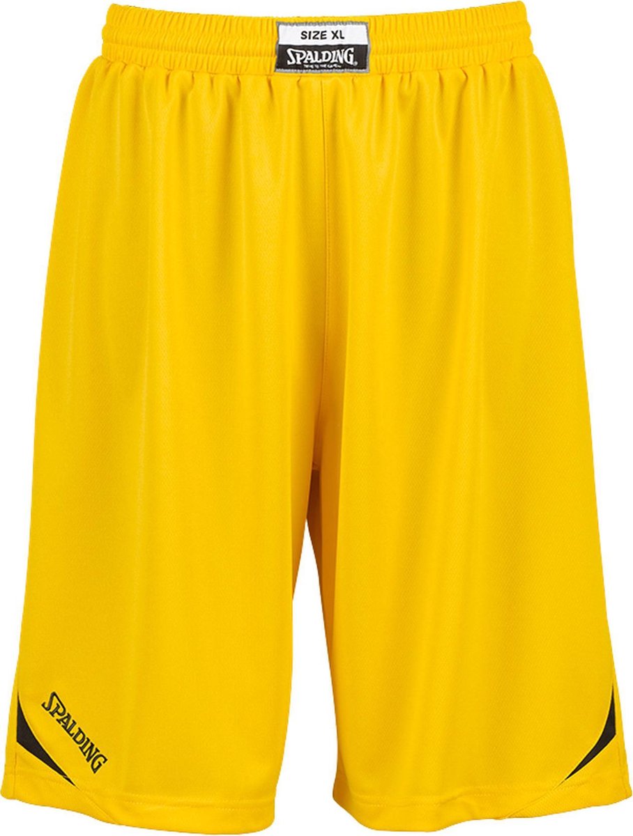 Spalding Attack Basketbalbroek - Maat XL  - Mannen - geel/zwart