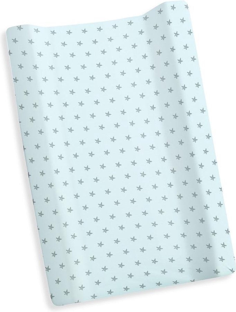 Interbaby Aankleedkussenhoes Junior 75 Cm Katoen Mintblauw