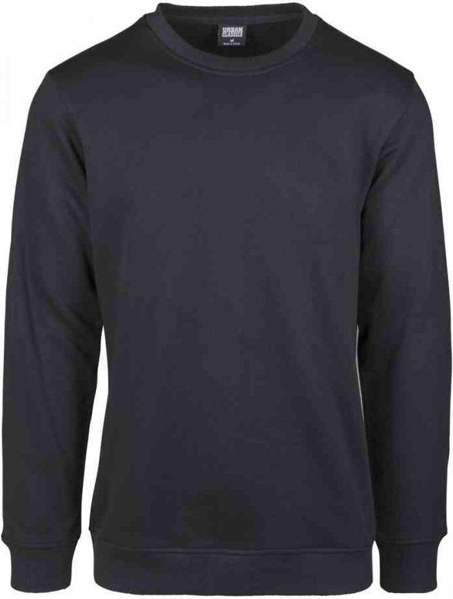 Urban Classics Sweater/trui -XL- Basic Terry Crew Zwart