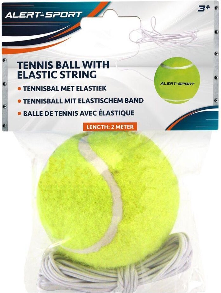 Tennisbal Aan Elastiek - Tennistrainer - Tennis Trainer - Bal Met Elastiek 2 meter - Tennisbal aan Touw - Tennisbal aan Koord - Tennisbal met Elastiek - Tennis Trainer