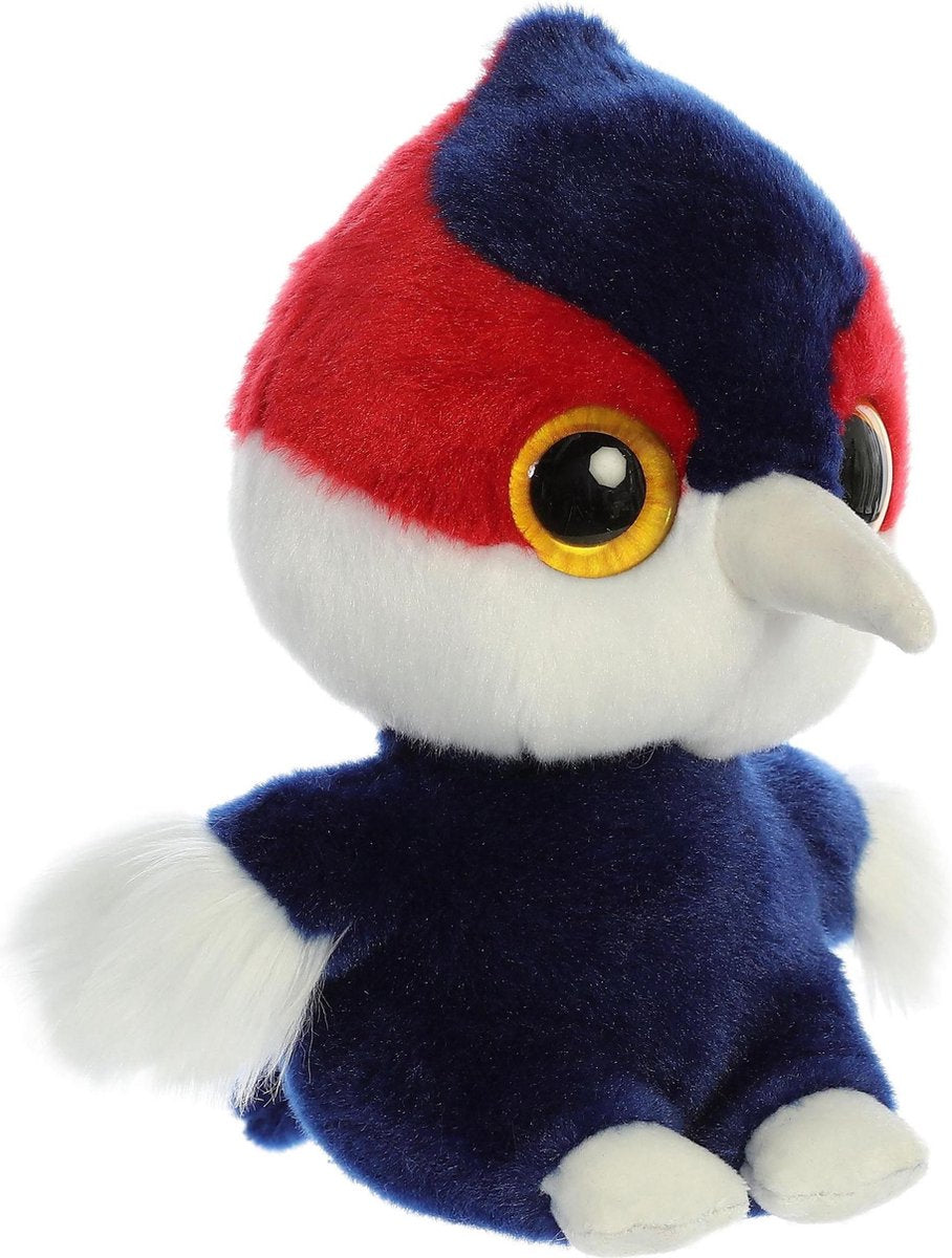 Pluche specht knuffel van 20 cm - kinder speelgoed vogels knuffels