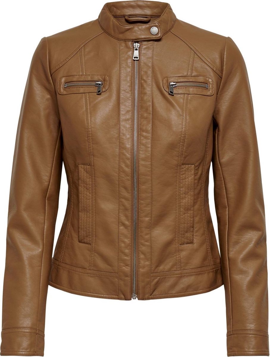 Onlbandit Faux Leather Biker Otw Noos 15081400 Cognac
