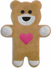 Leschi - Warmtekussen Teddy de Beer met Hart - zandkleur