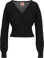Retro Cardigan Zwart
