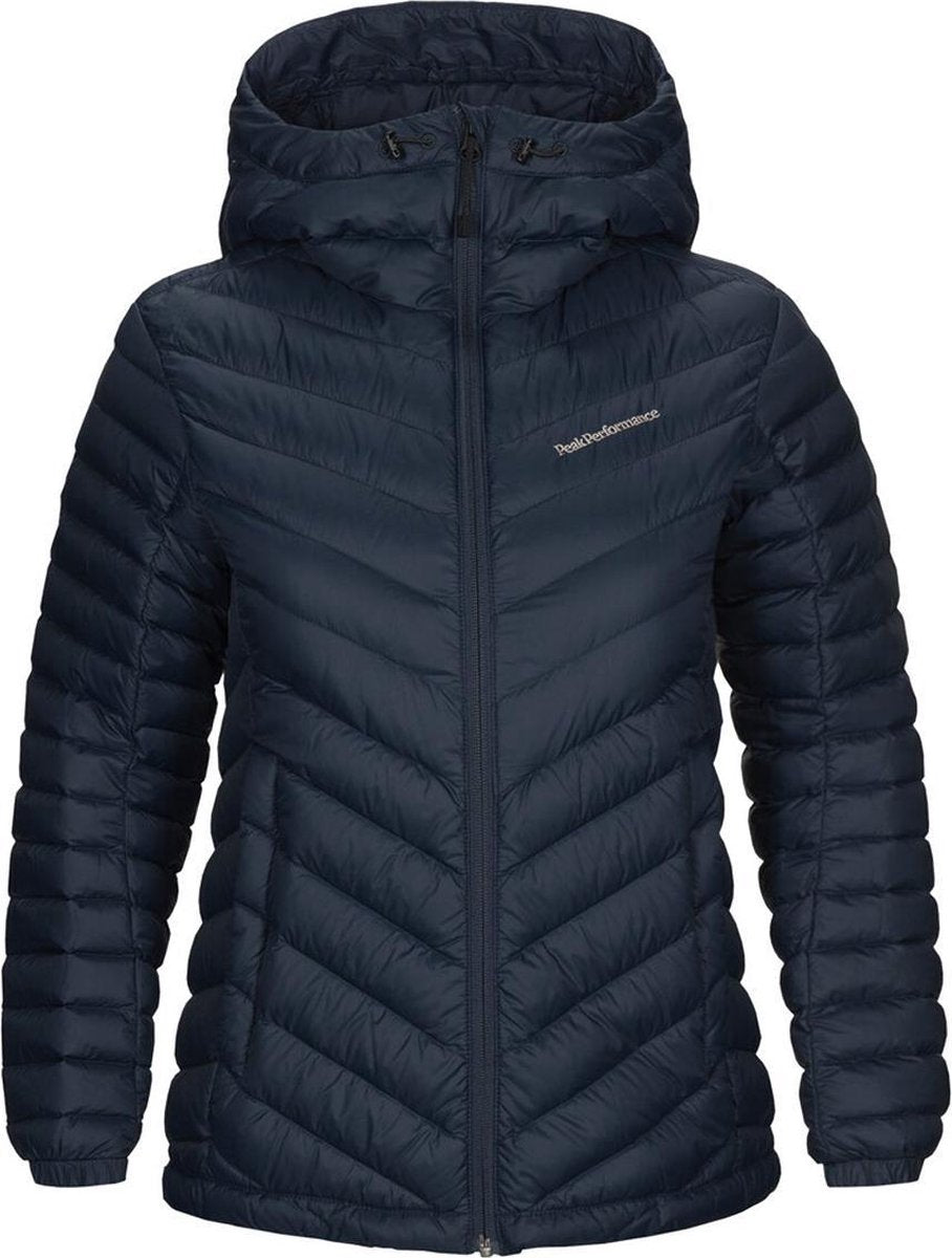 Peak Performance  - Frost Down Hooded Jacket Women - Blauw - Dames - maat  S