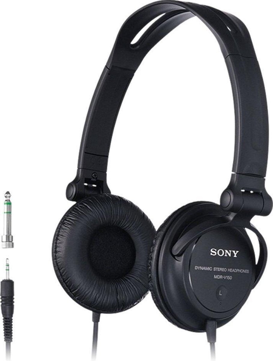 Sony MDRV150 Hoofdtelefoon Zwart