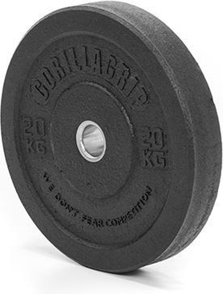 GorillaGrip - HiTemp Bumperplate - Zwart - 20KG