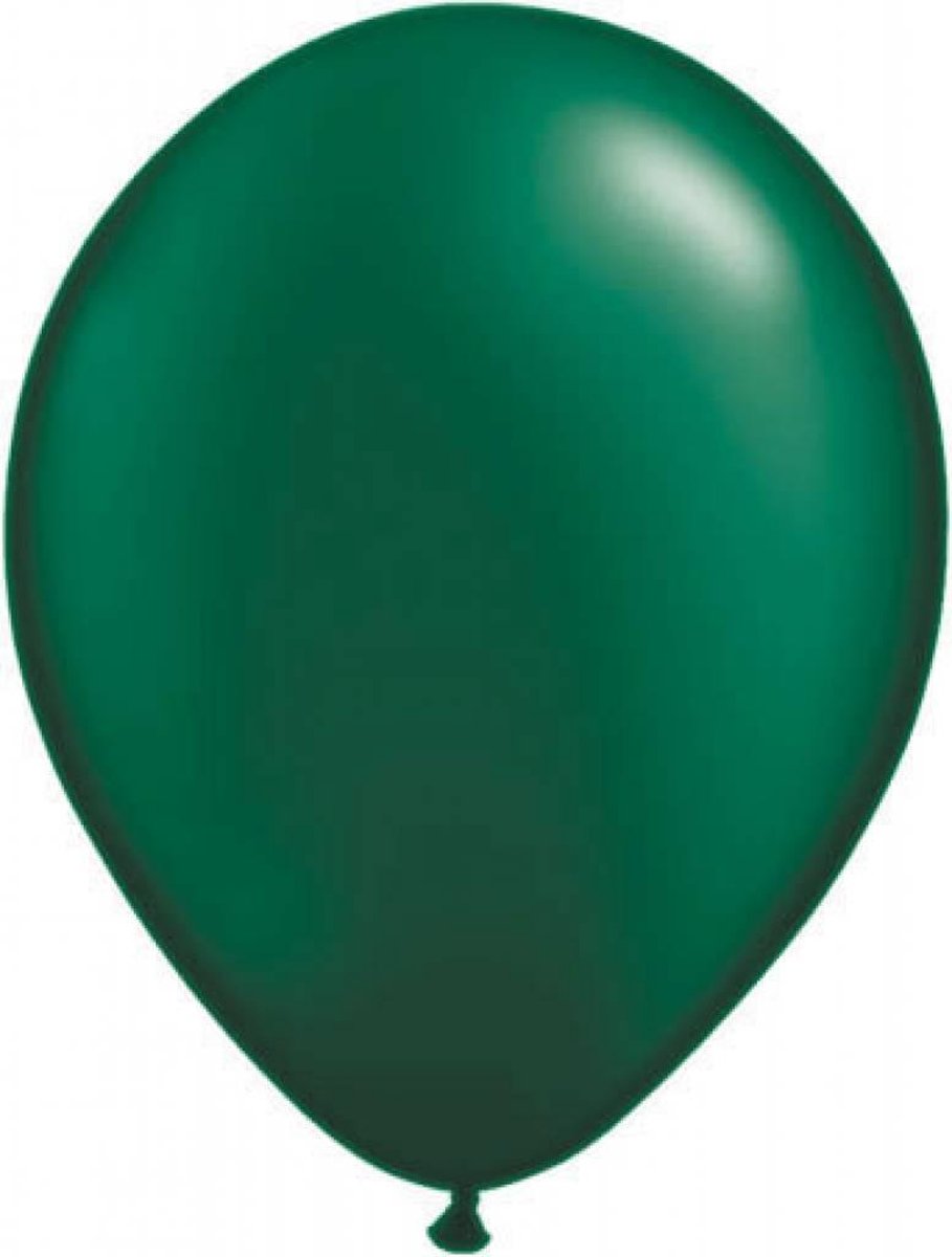 Zak met 100 ballons no. 12 donkergroen
