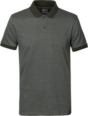 Petrol Industries - Heren All-over print polo - Groen - Maat M