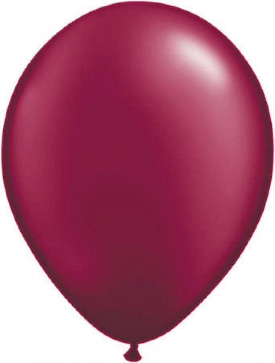 Ballonnen 100 stuks Metallic Burgundy