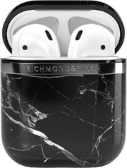 Richmond & Finch Black Marble Airpod for Universal black