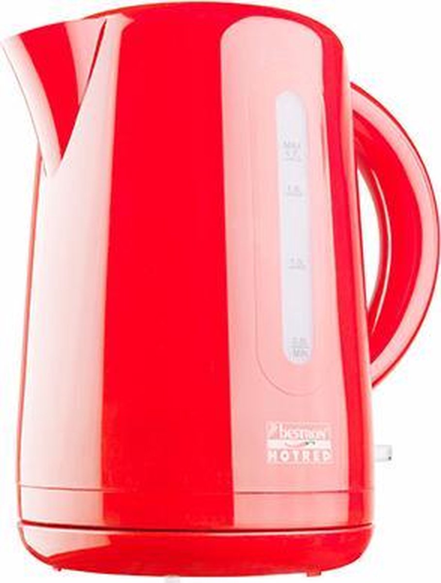 Bestron  AWK300HR   Draadloze elektrische 2waterkoker 1.7 L rood 2200 W