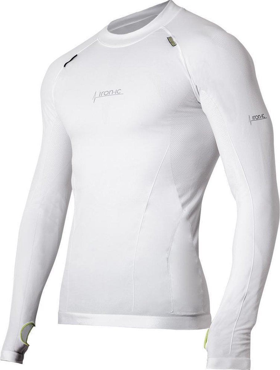Iron-ic Thermoshirt Heren Polyamide/ Elastaan Wit Mt Xl