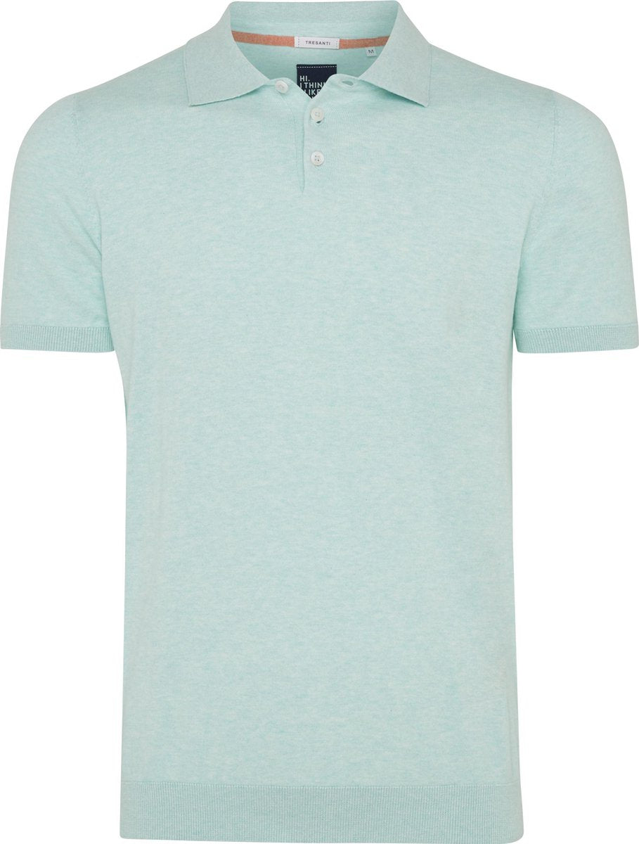 Trevor | Pullover met polokraag mint groen