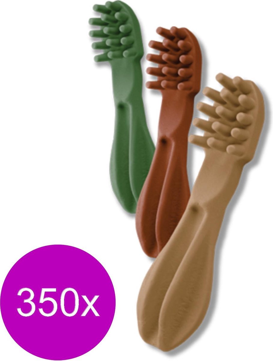 Whimzees Tandenborstel - Hondensnacks - 350 x Dental 6.4 cm Xsmall