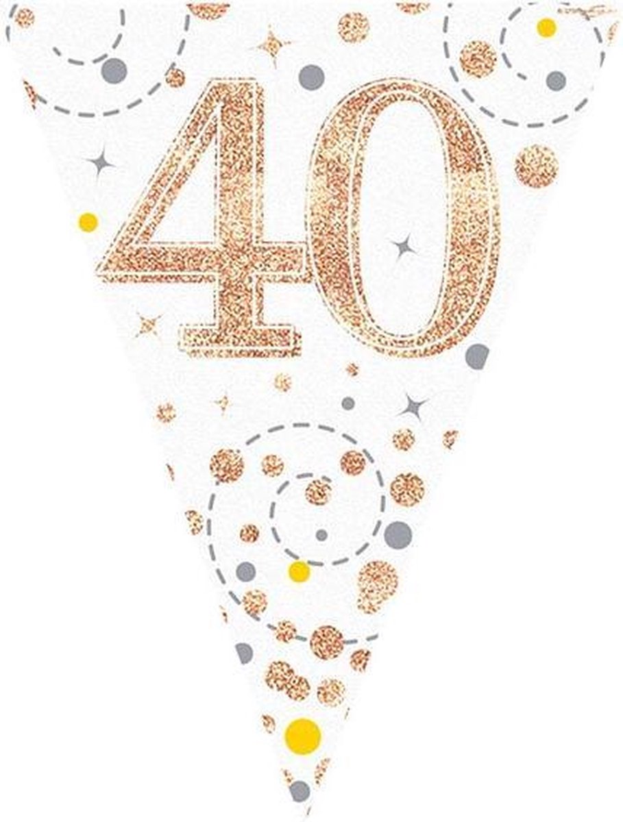 Vlaggenlijn 40 jaar Rose Gold