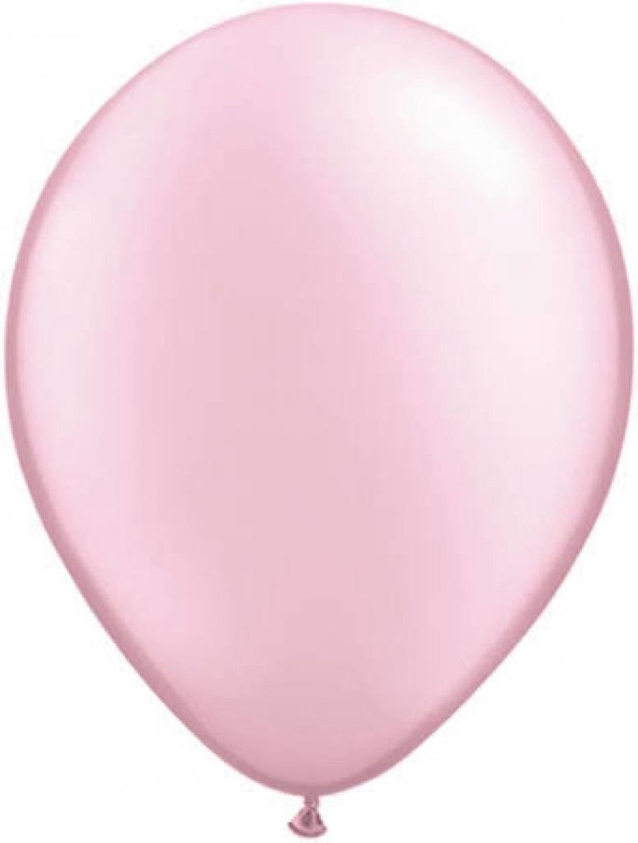 Zak met 100 ballons no. 14 parel rose