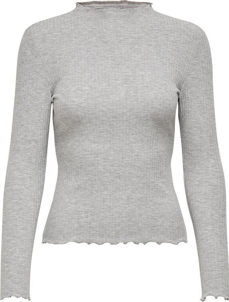 Onlemma L/s High Neck Top Noos Jrs 15180040 Light Grey Melange