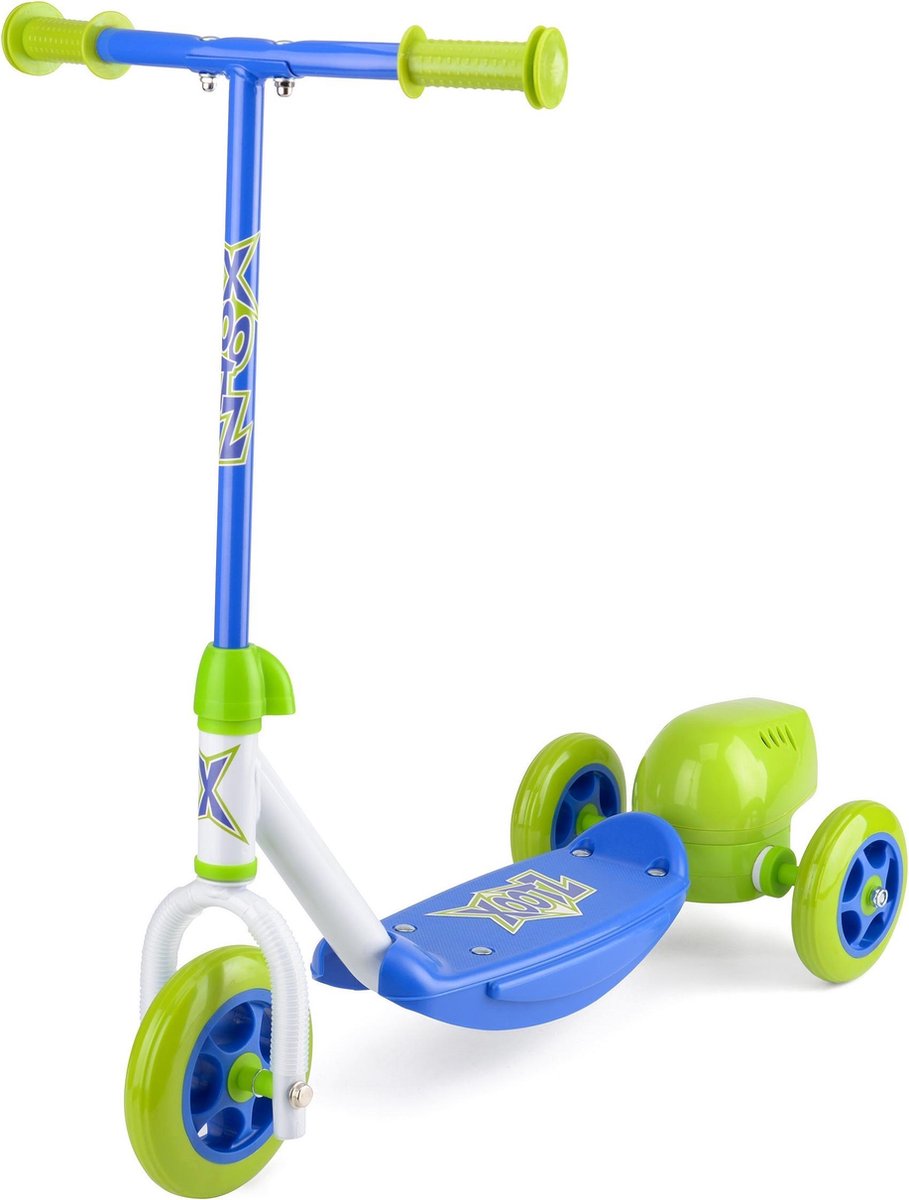 Xootz 3-wiel Kinderstep Bubble Scooter - Step - Mannen - Groen;Blauw