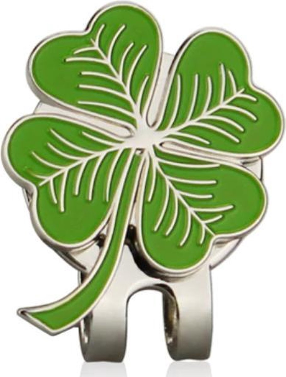Firsttee - Klaver vier - Klavertje 4 - Marker - Magneet - Bal markeren - Pet - Clip - Afneembaar - Greens - Golf - Green markeren - Greenmarker - Marker golfbal - Golfbalmarkers - Golfballen