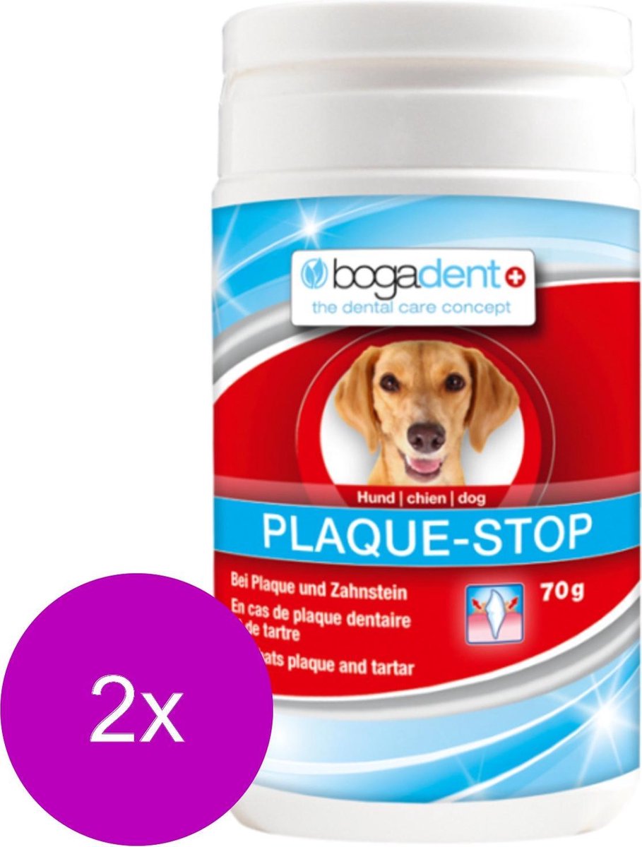 Bogadent Dental Plaque-Stop Poeder - Gebitsverzorging - 2 x 70 g