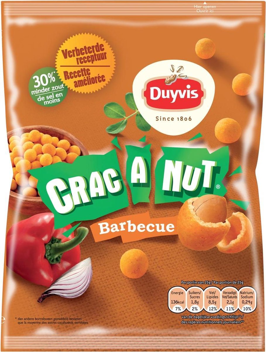 Duyvis nootjes Crac A Nut barbecue