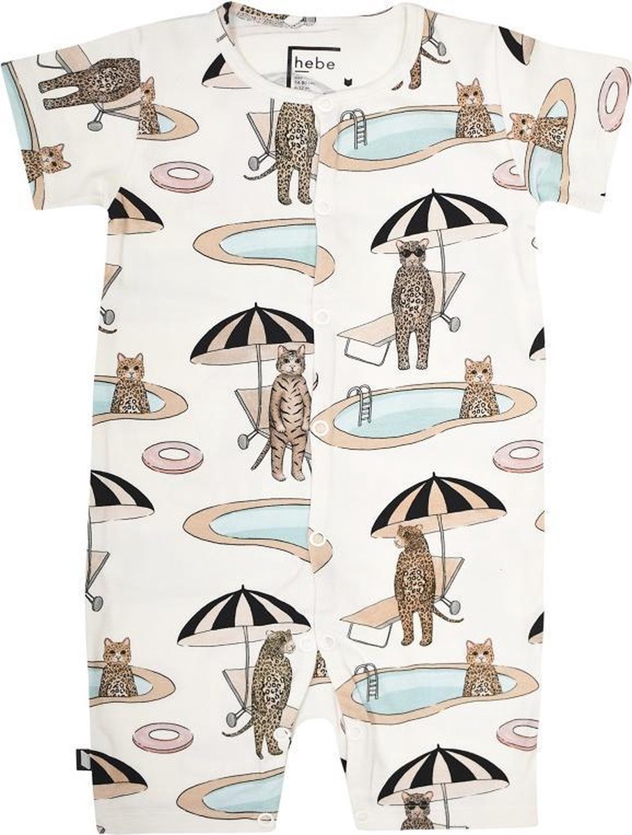 HEBE - romper - pool print - Maat 50/56
