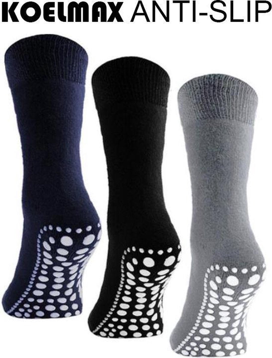 Anti-slip - Huissokken - 3 Paar - Maat 47-50