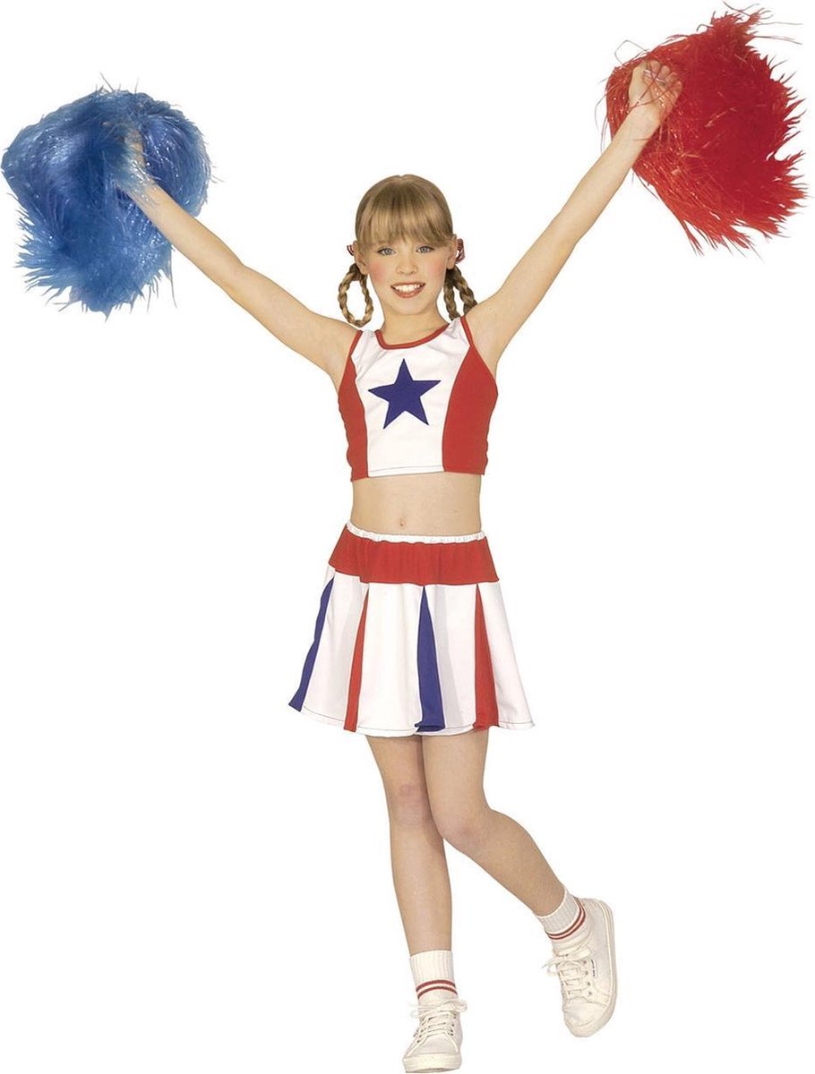 Cheerleader kostuum voor meisjes - Verkleedkleding - Maat 158