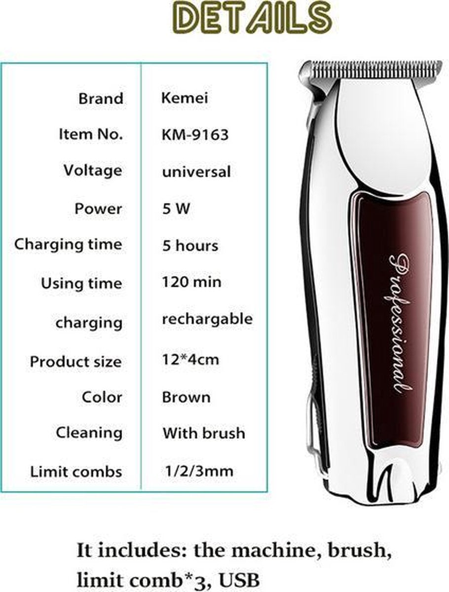 Kemei KM-9163  -  Professional serie -