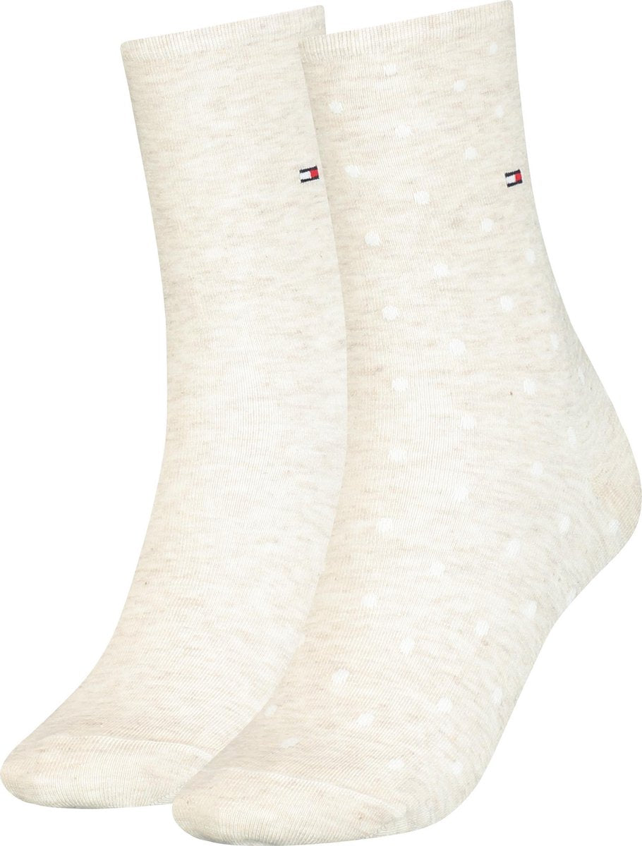 Tommy Hilfiger WOMEN SOCK DOT 2P Vrouwen Sokken Maat 35-38