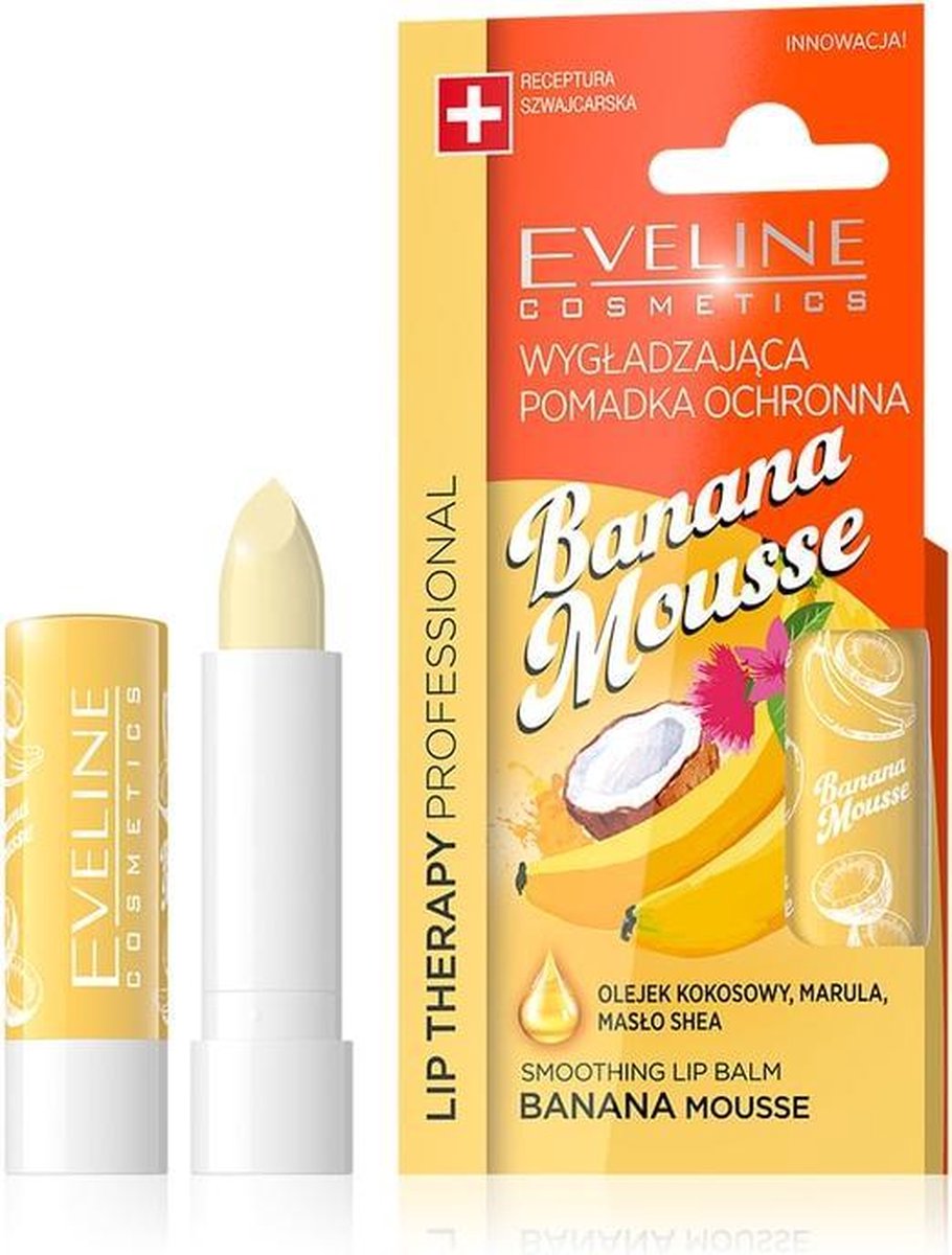 Eveline Cosmetics Lip Therapy Smoothing Balm Banana Mousse