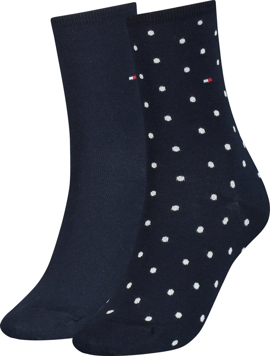 Tommy Hilfiger WOMEN SOCK DOT 2P Vrouwen Sokken Maat 35-38