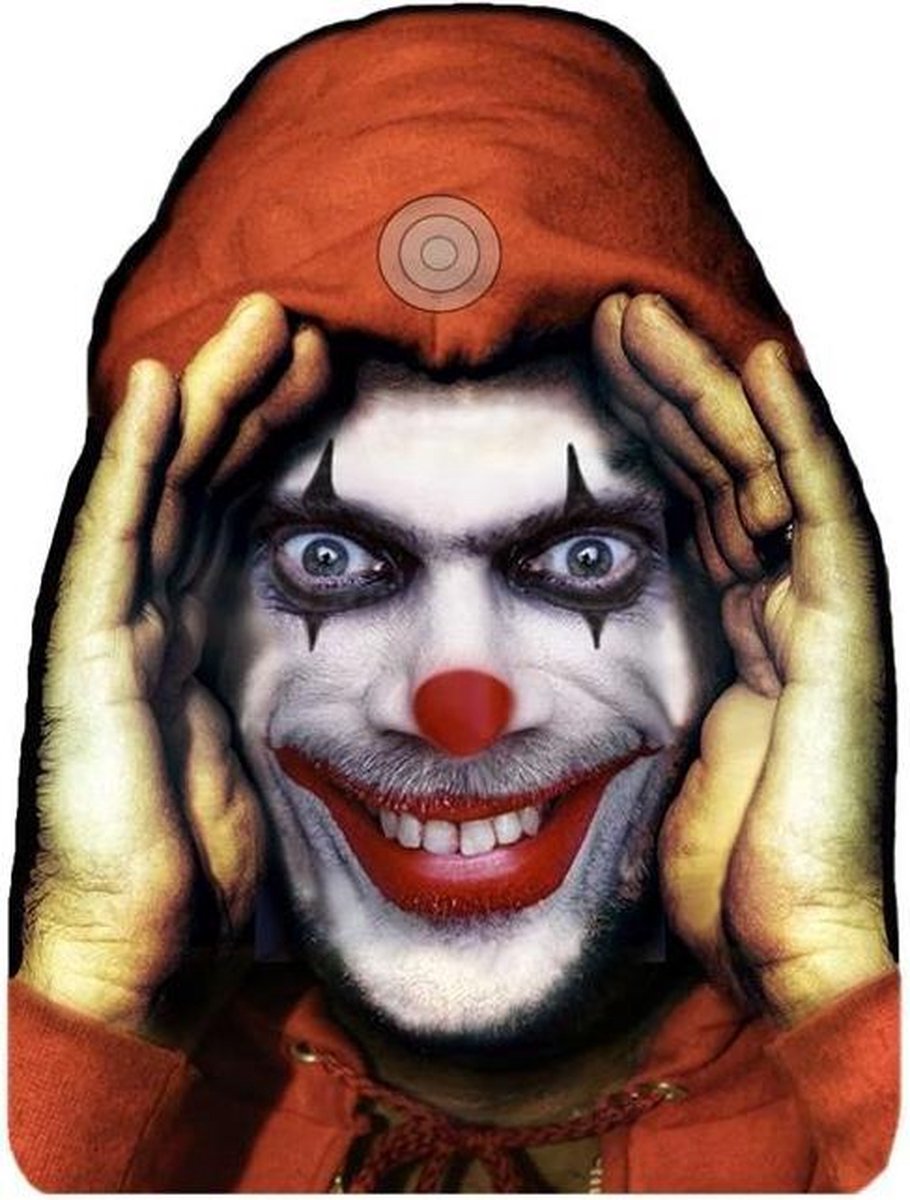 Haza Original Raamdecoratie Scary Peeper 40 Cm Clown Cling